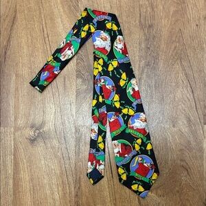 Keith Daniels Addiction Santa Claus Christmas Tie w/Santa Claus, Noël greetings.